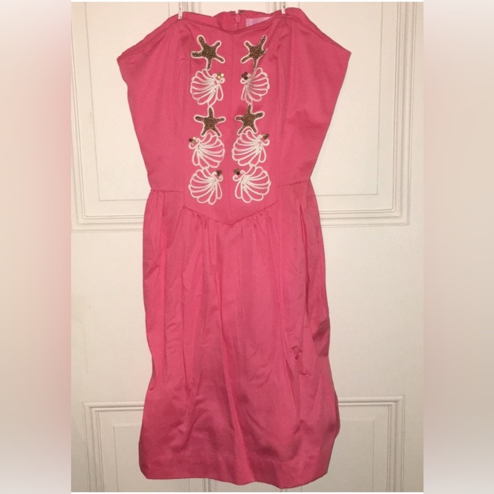 Lilly Pulitzer shell embroidered dress